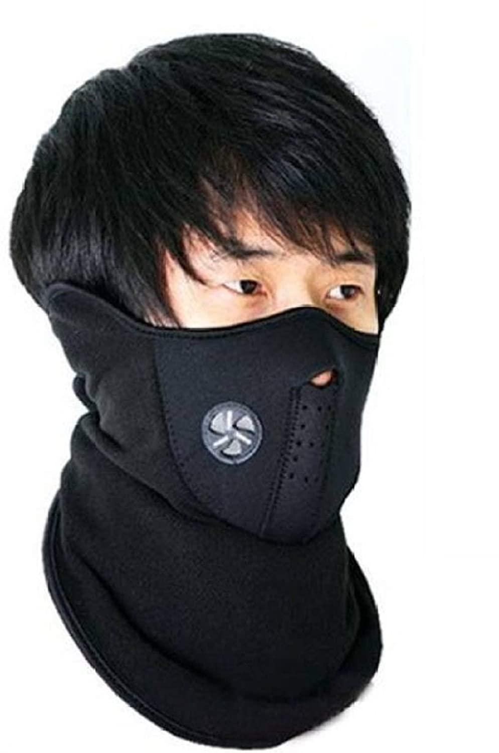 Men Soft Neoprance Fabric Reusable Motorcycle Riding Face Cover Skin protection Balaclava Mask for Bikers UV Anti Dust Neck Neoprance Mask