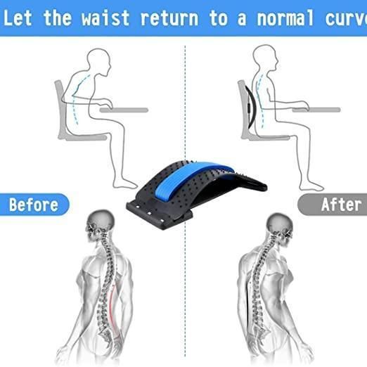 Multi-Level Back Stretcher Posture for Back Pain Relief with Back Support Mate Magic