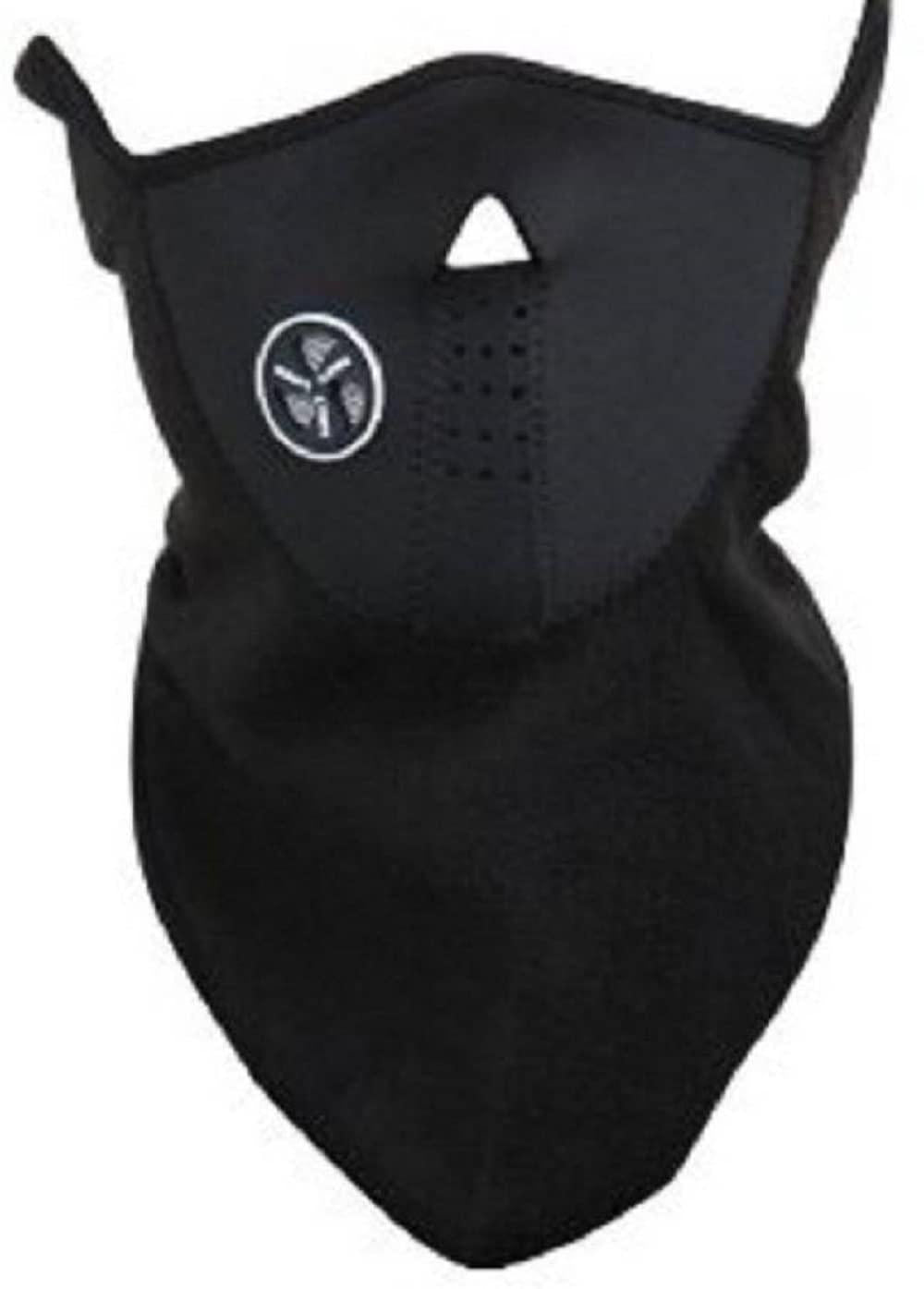 Men Soft Neoprance Fabric Reusable Motorcycle Riding Face Cover Skin protection Balaclava Mask for Bikers UV Anti Dust Neck Neoprance Mask