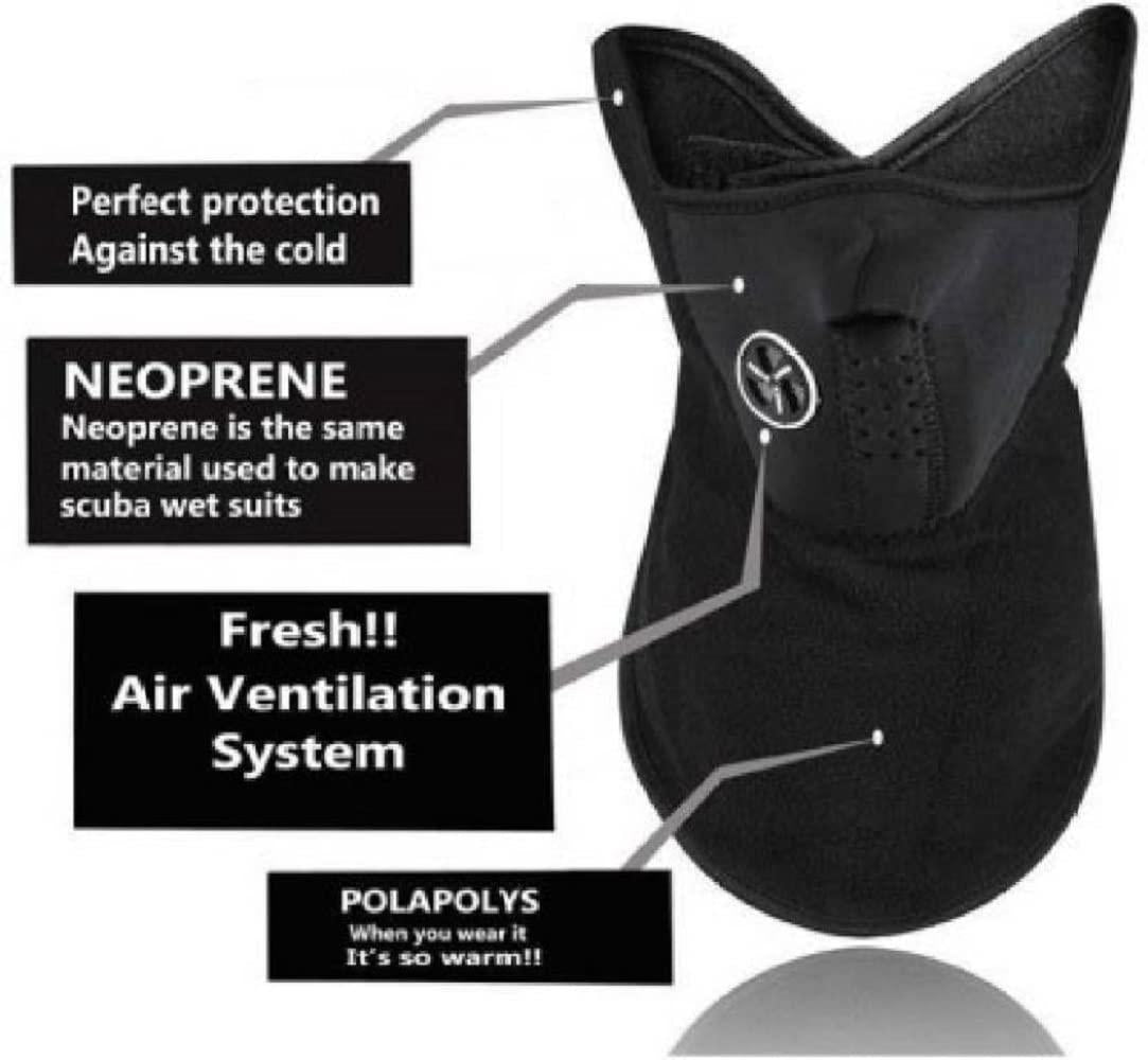 Men Soft Neoprance Fabric Reusable Motorcycle Riding Face Cover Skin protection Balaclava Mask for Bikers UV Anti Dust Neck Neoprance Mask